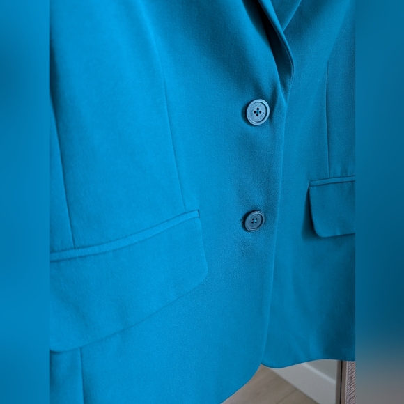 Michael Kors 2 Button Teal Women's Blazer Size 4 - Picture 5 of 14